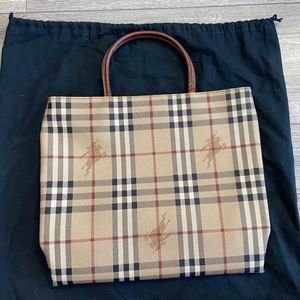 Authentic Burberry London Nova Check Tote bag